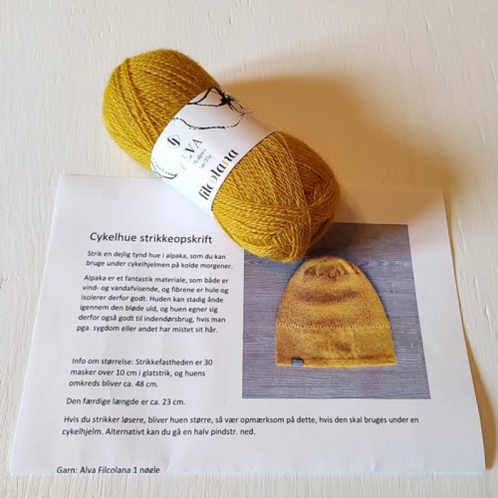 cykelhue-strikkeopskrift