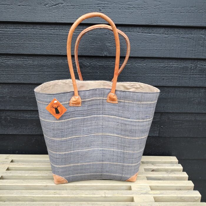 kurvetaske-graablaa-stor
